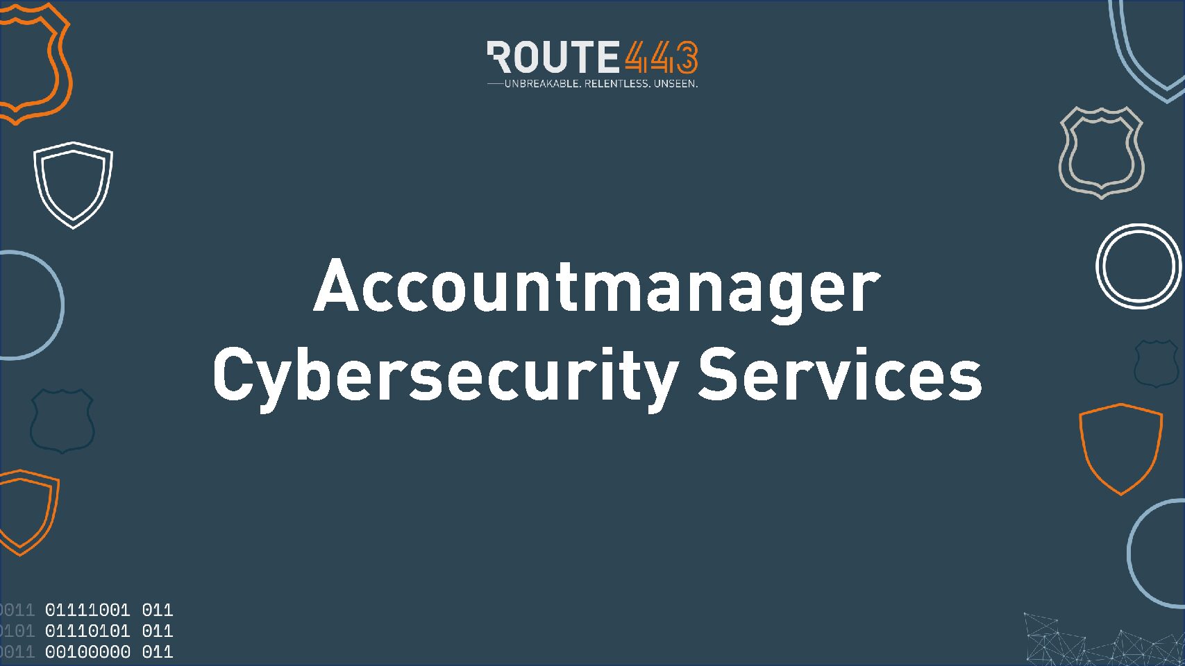 Accountmanager Cybersecurity Services (40 uur)